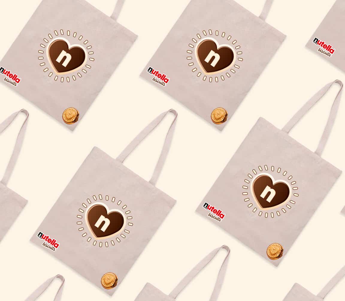 Photos de totes bag minimalistes pour le produit Nutella Biscuits